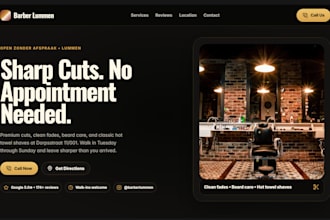design a modern framer website for your small business
