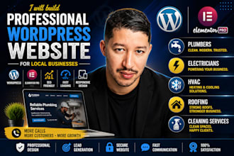 build a modern wordpress website for plumbers, electricians, hvac