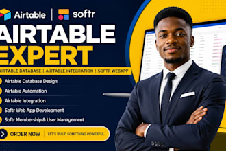 be your airtable expert airtable database airtable integration CRM softr webapp