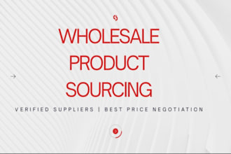be your expert wholesale product sourcing agent and supplier finder
