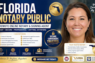 notarize document remotely as florida remote online notary public