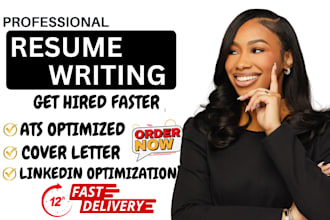 create a job winning resume, CV, and cover letter to win interviews in 6 hrs