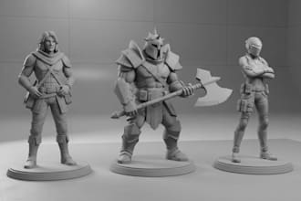 create game ready 3d game assets for unity, unreal engine, and mobile games
