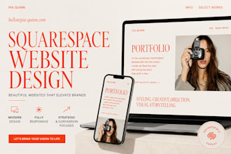 design a modern squarespace website for your business