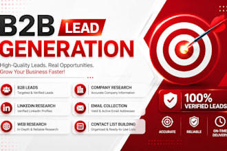 do b2b lead generation and linkedin research