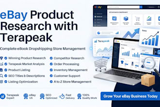 do ebay product research with terapeak and manage your ebay drop shipping store