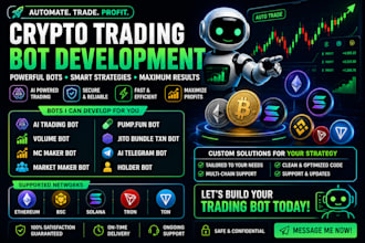 develop ai openclaw, polymarket bot, kalshi bot, crypto trading bot, volume bot