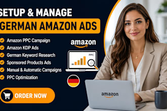 setup german amazon ads campaign, german amazon kdp ads, german PPC campaign