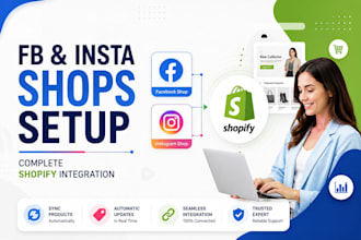 setup instagram and facebook shops and shopify integration
