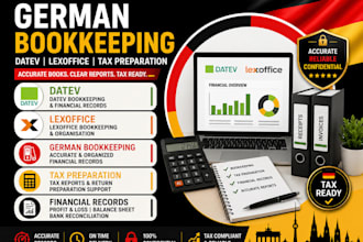 organise german bookkeeping datev lexoffice financial records tax preparation