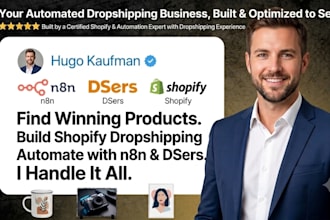 build automated lovable n8n winning products dsers shopify dropshipping website