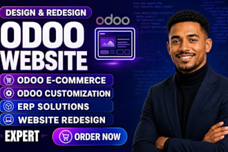 be odoo erp expert with pos inventory, design ecommerce website, odoo module