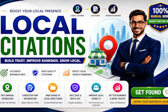build 350 local citations and nap citations for local SEO