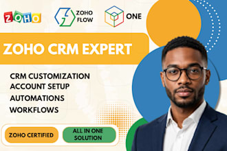 setup and customize zoho CRM and zoho one with workflow automation