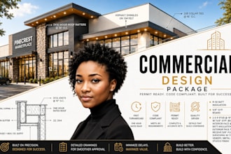 draw commercial plans and retail drawings for permit in cad