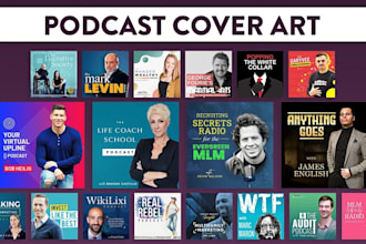 design podcast cover art and itunes podcast logo professionally