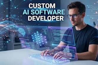 develop custom ai software, web application