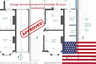 create garage conversion permit drawings for your residential project