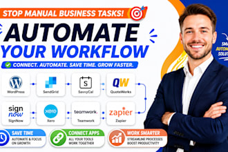 automate wordpress sendgrid savvycal quotewerks xero zapier