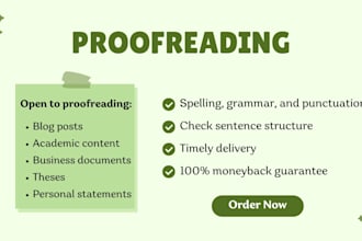 proofread your written material for spelling and grammar