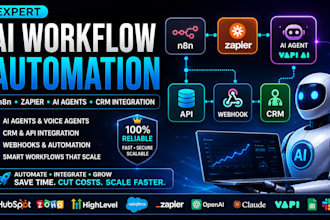 claw n8n automation open claw vapi ai agent zapier api integration crm workflow
