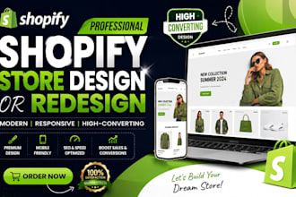 design a shopify store, and redesign store website