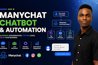 setup manychat automation manychat chatbot facebook, whatsapp, instagram