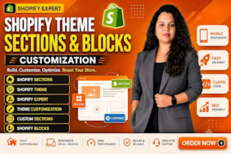 create custom shopify theme sections and blocks