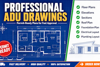 design professional adu drawings for permit approval and construction