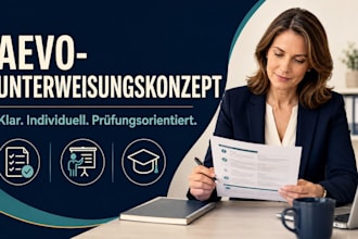 create your written aevo training concept for the german instructor exam