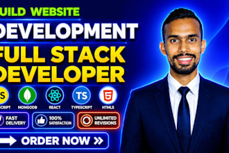 build website, website development, front end developer, full stack developer
