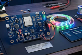 design led strip controller pcb for smart home automation