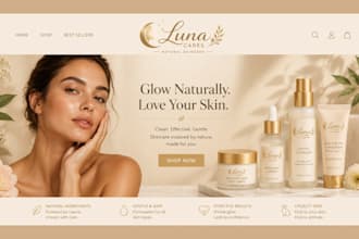 design skincare shopify store skincare website beauty website cosmetics store