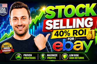 be manage your ebay stock selling va USA based supplier on profit share