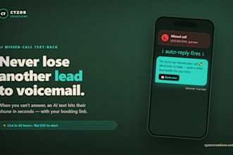 set up missed call text back automation to recover lost leads
