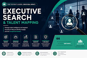 perform executive search and talent mapping for any role
