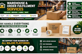 provide warehouse and order fulfillment for ecommerce dropshipping business