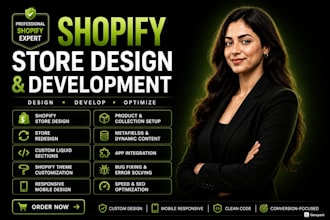design shopify website with smart SEO and high conversion