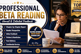 provide detailed beta reading with a comprehensive reader report