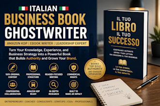 italian business book ghostwriter amazon KDP ebook writer leadership consulente