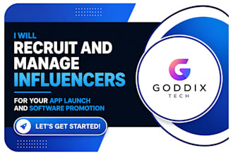 recruit and manage influencers for your app launch and software promotion