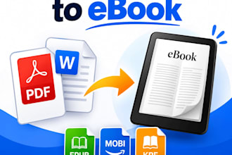 convert PDF to epub, kindle, word, and any editable formats