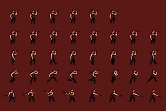 pixel animation pixel art animation game art pixel character pixel sprite sheet