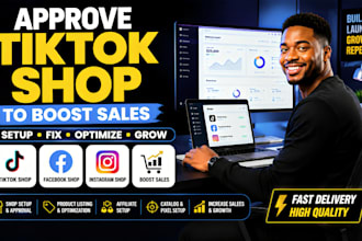 set up tiktok shop fix tiktok shop facebook shop, instagram shop to boost sales