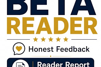 beta read your manuscript with honest and detailed feedback