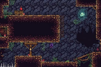 design pixel art environment landscape terrain 2d parallax scenery overworld map
