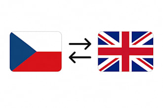 do translation from english to czech and vice versa