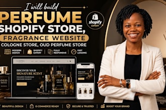 build perfume shopify store, fragrance website cologne store, oud perfume store