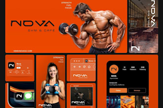do eye catching luxury fitness gym sport healthcare and bodybuilding logo design