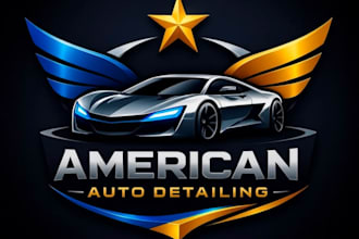 make automotive car wash race repair logistics wheel car logo